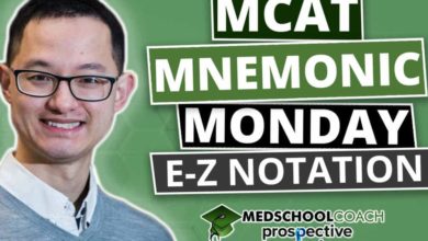 MCAT Mnemonic: E-Z Notation