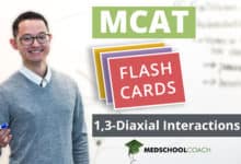 MCAT Flashcards: 1,3-Diaxial Interactions