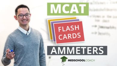 MCAT Flashcards: Ammeters