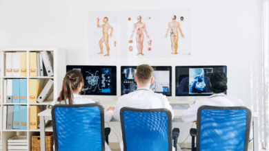 Medical Students on Computers