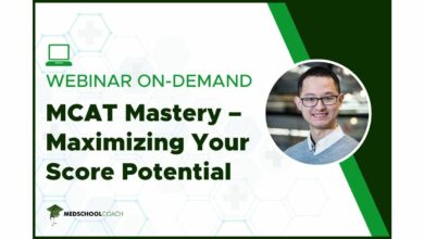 Webinar On Demand MCAT Mastery – Maximizing Your Score Potential