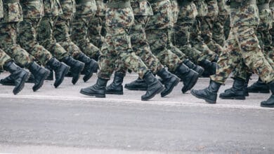 a formation of members of the military that also attend medical school