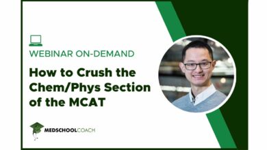 Webinar On Demand - How to Crush the ChemPhys Section of the MCAT